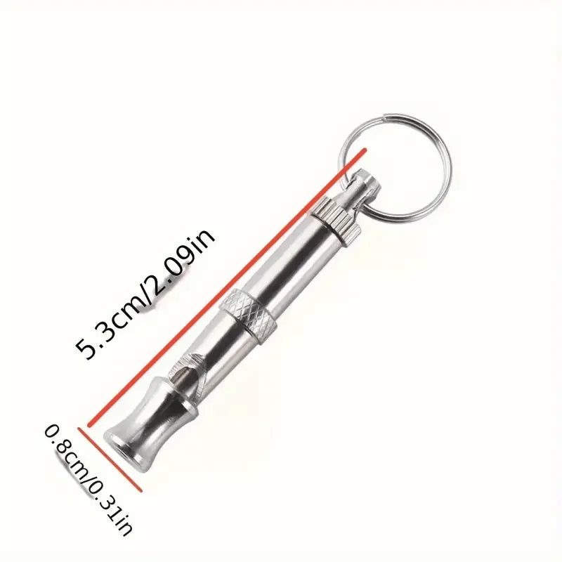 Adjustable Dog Whistle with Keychain
