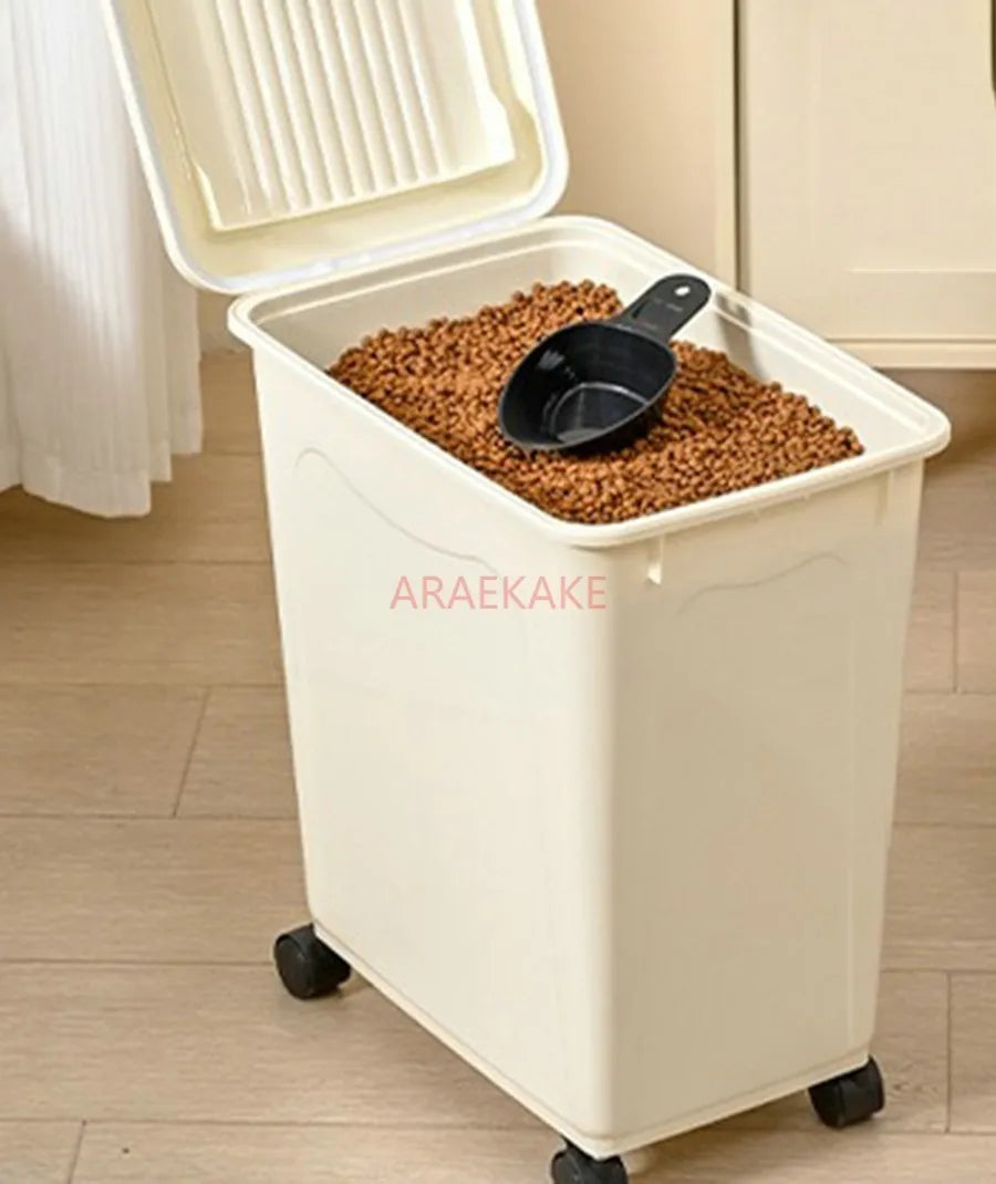 Large Capacity 15kg Pet Food Storage Bucket — Thick, Sealed & Moisture-Proof