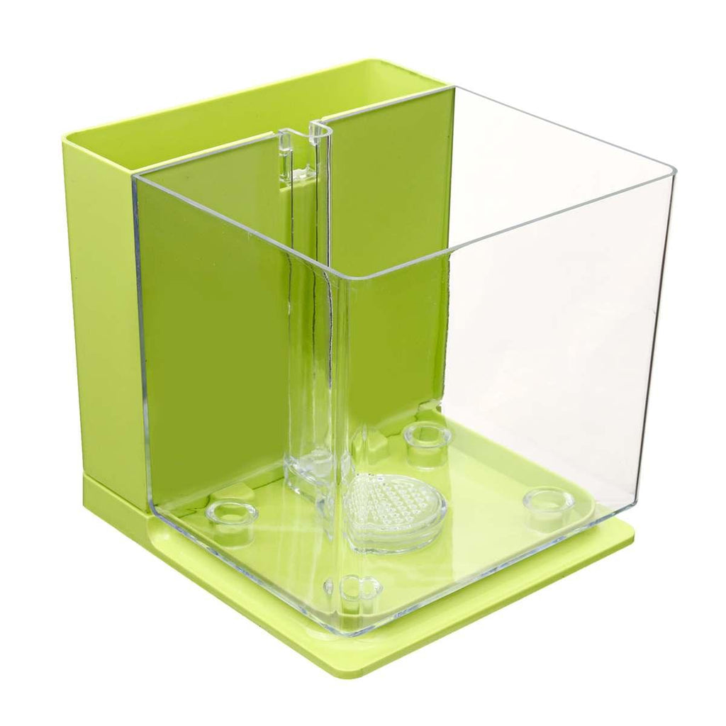 Aquatic Oasis — Innovative Self-Cleaning Mini Fish Tank | 18x17x16.5cm