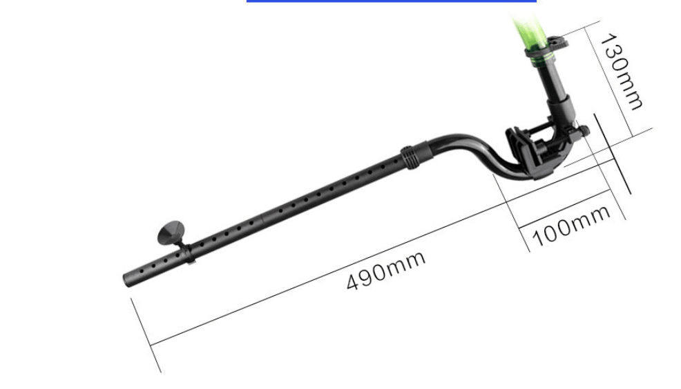 Flowmaster Fish Tank Canister Filter Water Inlet & Outlet Kit — 16cm Black