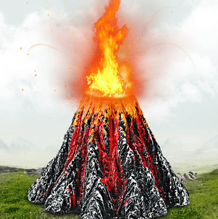 Resin Volcano For Aquariums