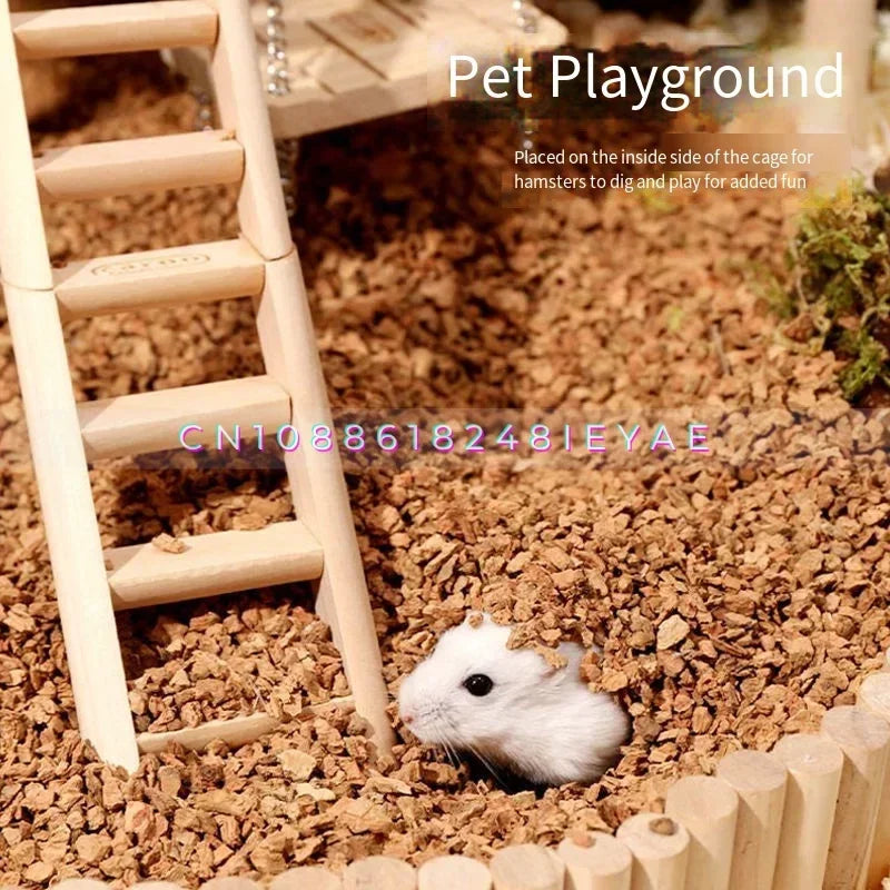 Oak Cork Pellets Hamster Bedding — Dust-Free.