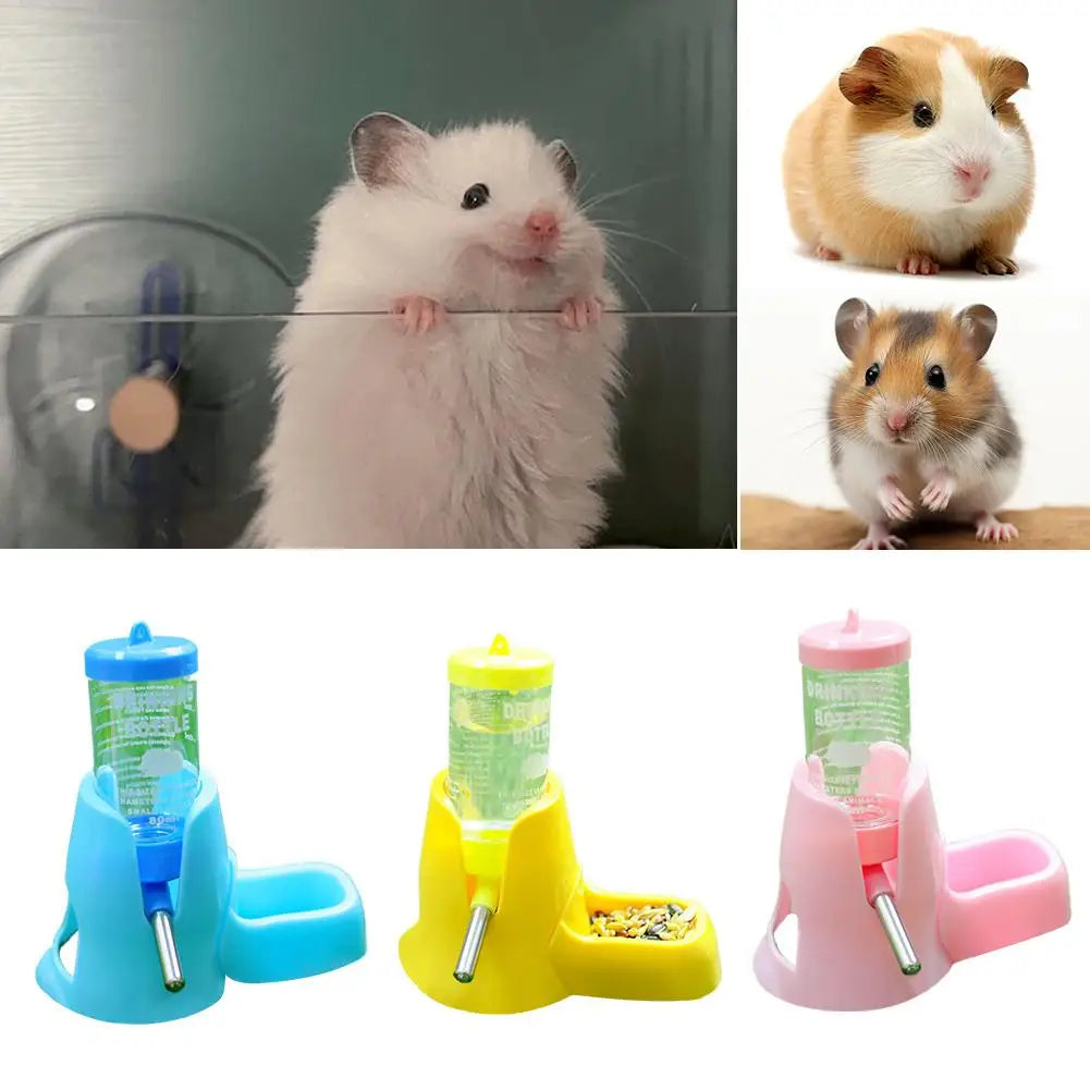 Hamster Ball Feeder & Water Bottle — Gravity No-Leak