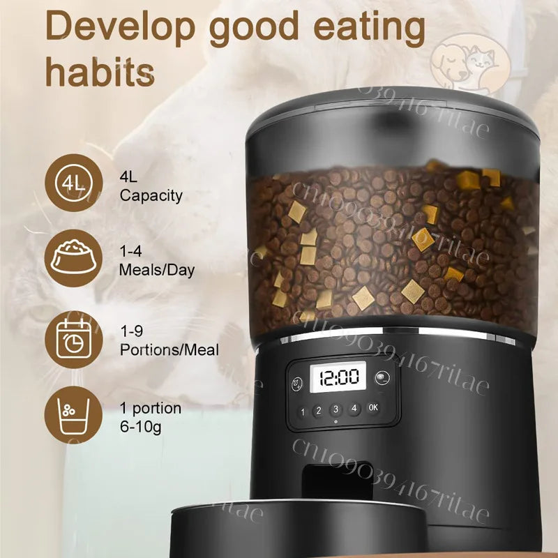 WiFi Smart Automatic Pet Feeder — App & Remote Control for Cats & Dogs