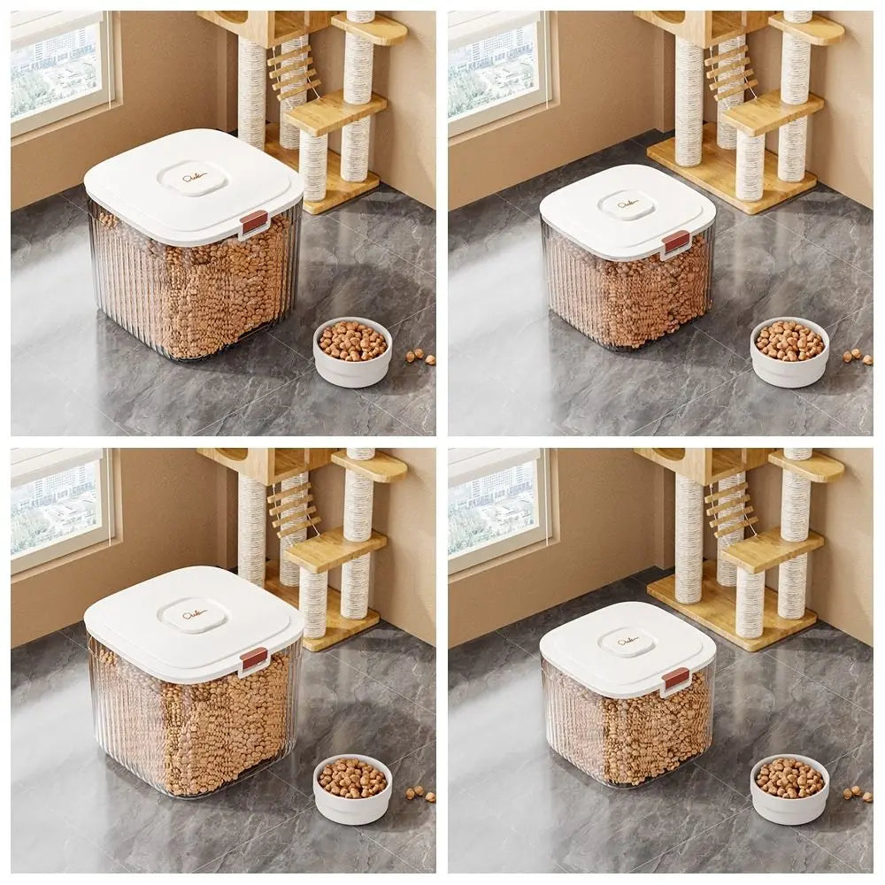 Flip-Cover Pet Food Storage Container