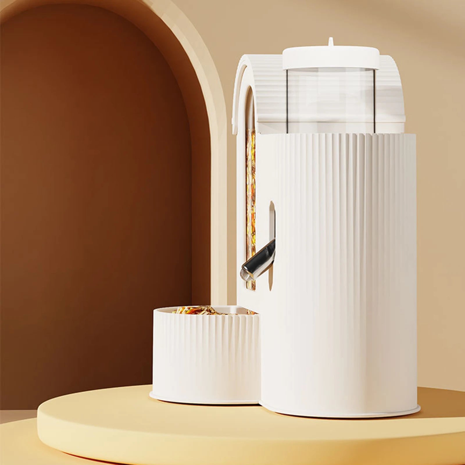 2-in-1 Automatic Feeder & Water Bottle — For Hamsters.