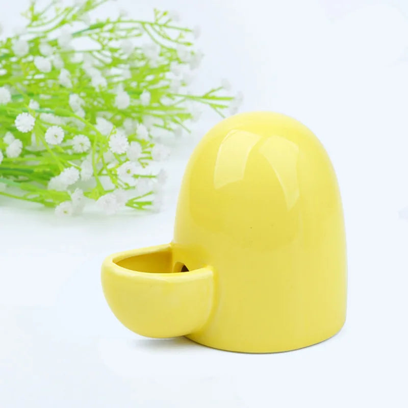 Ceramic Automatic Water Dispenser — Silent Gravity Feeder for Hamsters