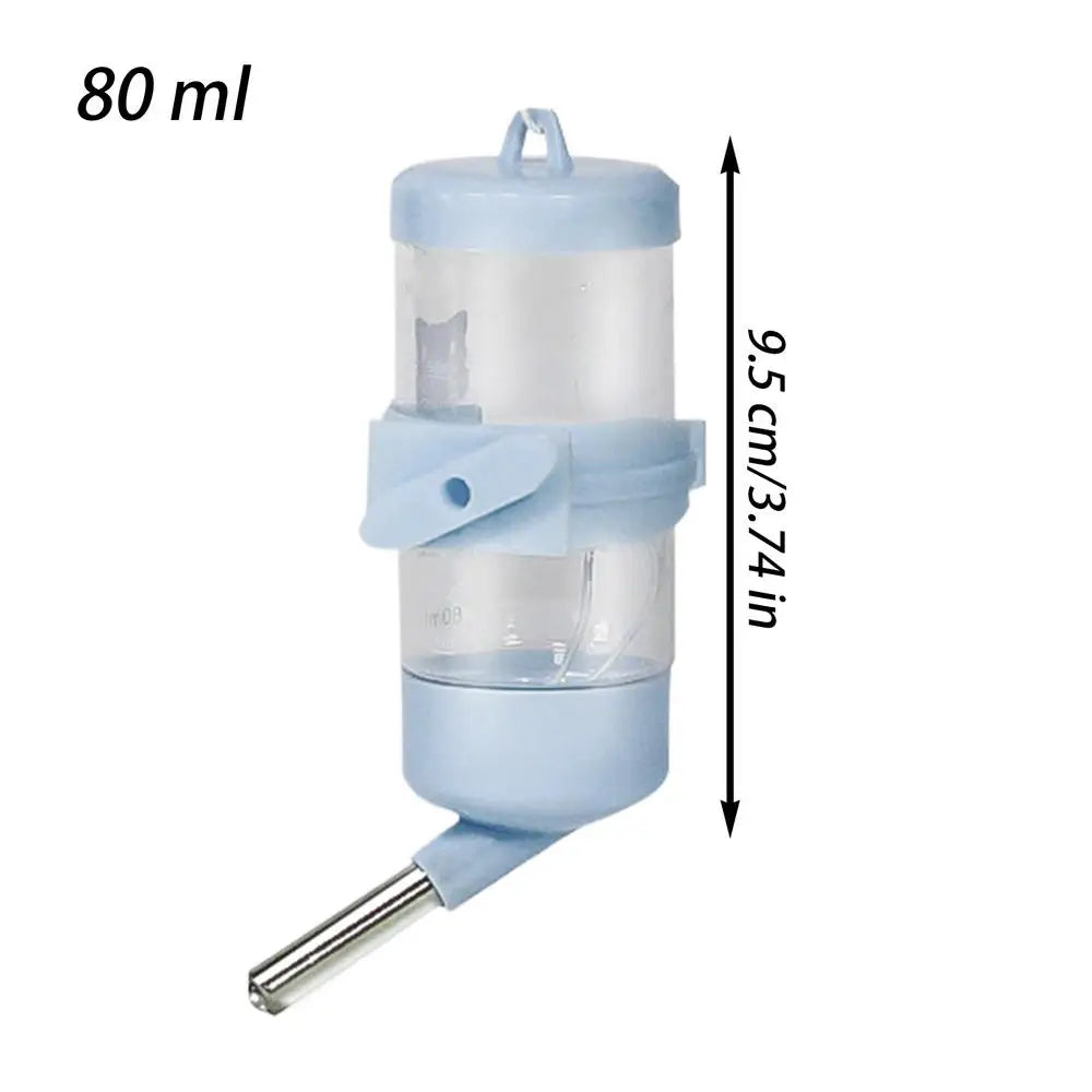 80ml Small Pet Water Bottle — No-Drip Cage Drinking Bottle for Hamsters