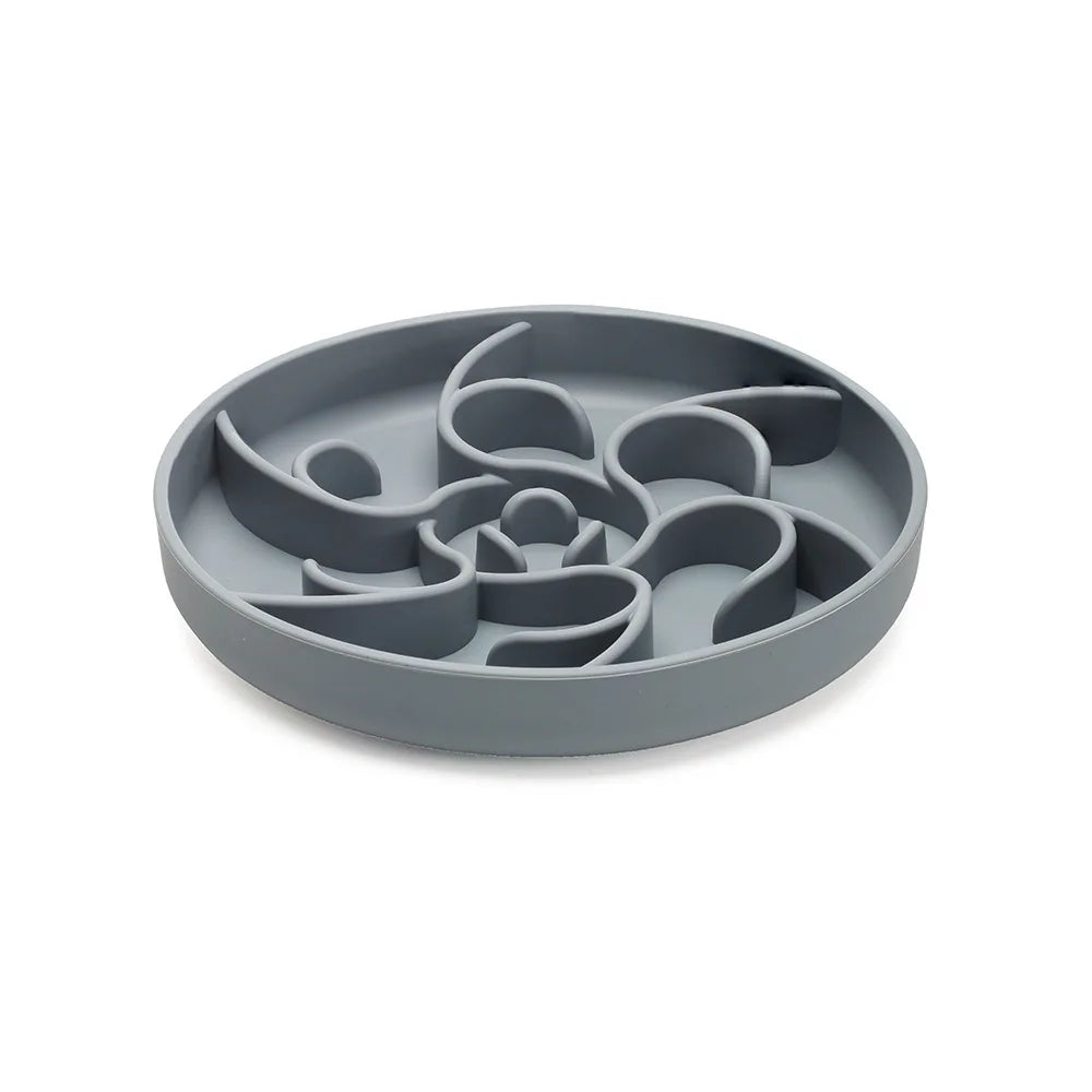 Silicone Slow Feeder Pet Bowl — Anti-Gulping, Non-Slip & Anti-Tip for Dogs & Cats