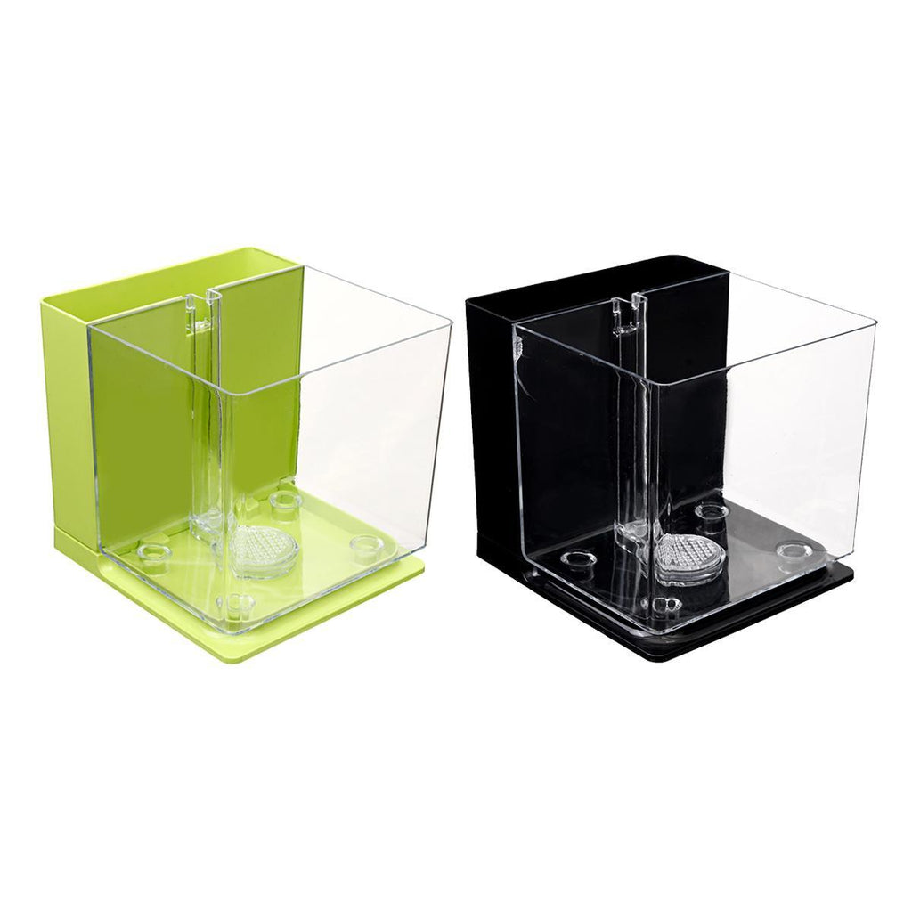 Aquatic Oasis — Innovative Self-Cleaning Mini Fish Tank | 18x17x16.5cm