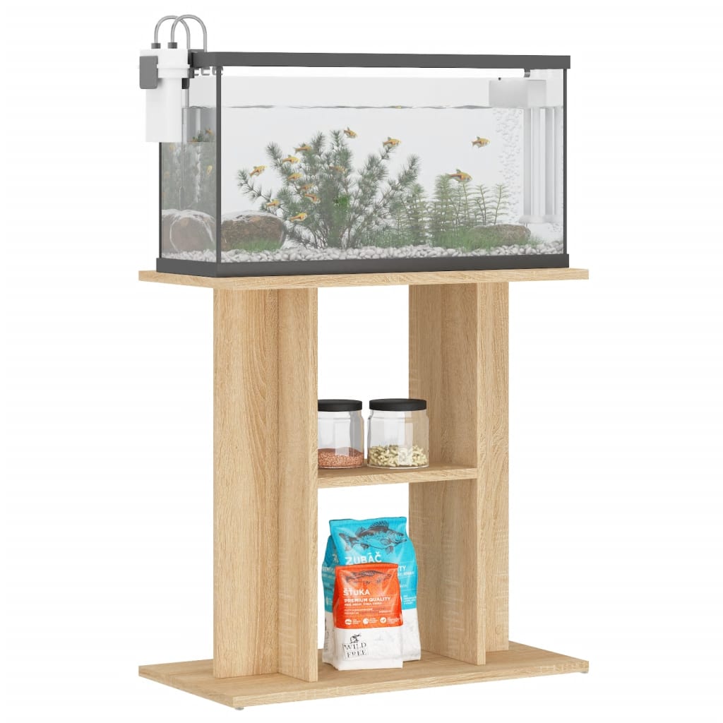 Aquarium Stand — Sonoma Oak 60x30x60 cm Engineered Wood
