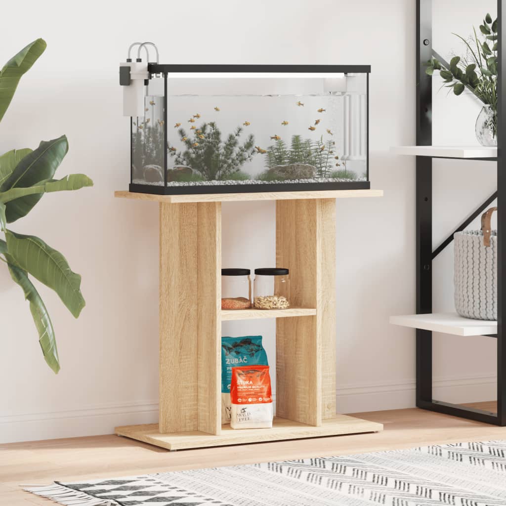 Aquarium Stand — Sonoma Oak 60x30x60 cm Engineered Wood