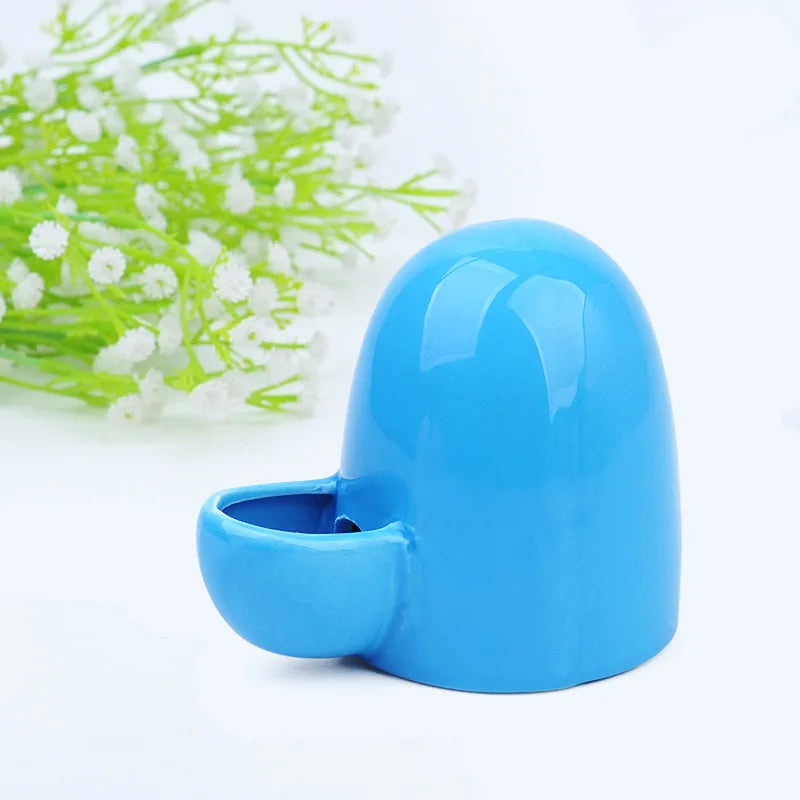 Ceramic Automatic Water Dispenser — Silent Gravity Feeder for Hamsters