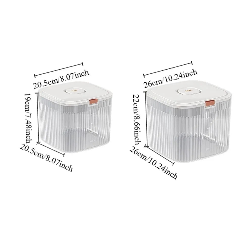 Flip-Cover Pet Food Storage Container