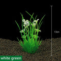 Aquatic Oasis Vibrant Plastic Water Plant Set — Fish Tank Decoration in 4 Colors