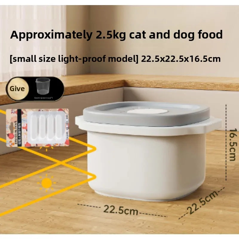 Vacuum-Sealed Pet Food Storage Bin