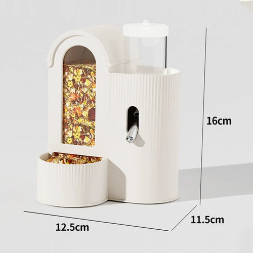 2-in-1 Automatic Feeder & Water Bottle — For Hamsters.