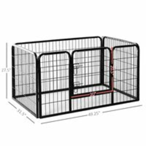PawHut 49" 4-Panel Heavy Duty Pet Playpen for Dogs.