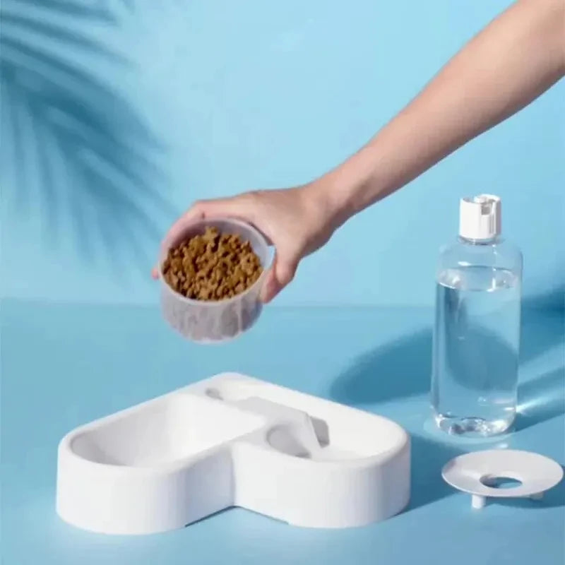 Automatic Drinking Pet Dual Bowls
